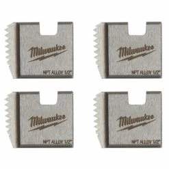 Milwaukee Tools Milwaukee 1/2" Alloy NPT Portable Pipe Threading Dies (Set Of 4) 48-36-1101