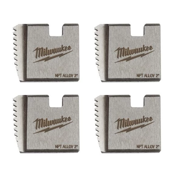 Milwaukee Tools Milwaukee 2" Alloy NPT Portable Pipe Threading Dies (Set Of 4) 48-36-1106 3 Milwaukee Tools Milwaukee 2" Alloy NPT Portable Pipe Threading Dies (Set Of 4) 48-36-1106