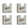 Milwaukee Tools Milwaukee 1/2" High Speed NPT Portable Pipe Threading Dies (Set Of 4) 48-36-1107 -Outlet Hilman Rollers Store 48 36 1107