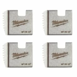 Milwaukee Tools Milwaukee 1/2" High Speed NPT Portable Pipe Threading Dies (Set Of 4) 48-36-1107