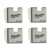 Milwaukee Tools Milwaukee 3/4" High Speed NPT Portable Pipe Threading Dies (Set Of 4) 48-36-1108 2 Milwaukee Tools Milwaukee 3/4" High Speed NPT Portable Pipe Threading Dies (Set Of 4) 48-36-1108 -Outlet Hilman Rollers Store 48 36 1108