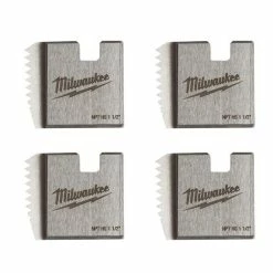 Milwaukee Tools Milwaukee 1-1/2" High Speed NPT Portable Pipe Threading Dies (Set Of 4) 48-36-1111
