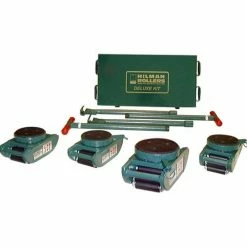 Hilman Rollers 12 Ton Deluxe Nyton Riggers Kit Swivel Locking Pad KNRS-12-SLP