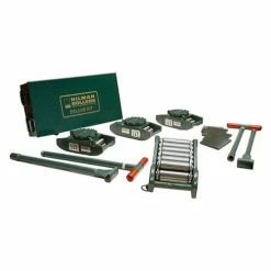 Hilman Rollers 60 Ton FT Deluxe Riggers Kit 4 Diamond Swivels KRS-60-SLD