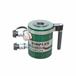 Simplex Aluminum 30 Ton Hydraulic 10" Double Acting Cylinder Center Hole RACD3010