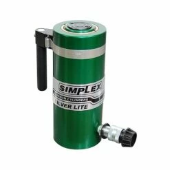 Simplex Aluminum 100 Ton Hydraulic 6" Single Acting Cylinder Spring Return RAS1006B